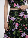 Orsay Černá dámská květovaná sukně ORSAY