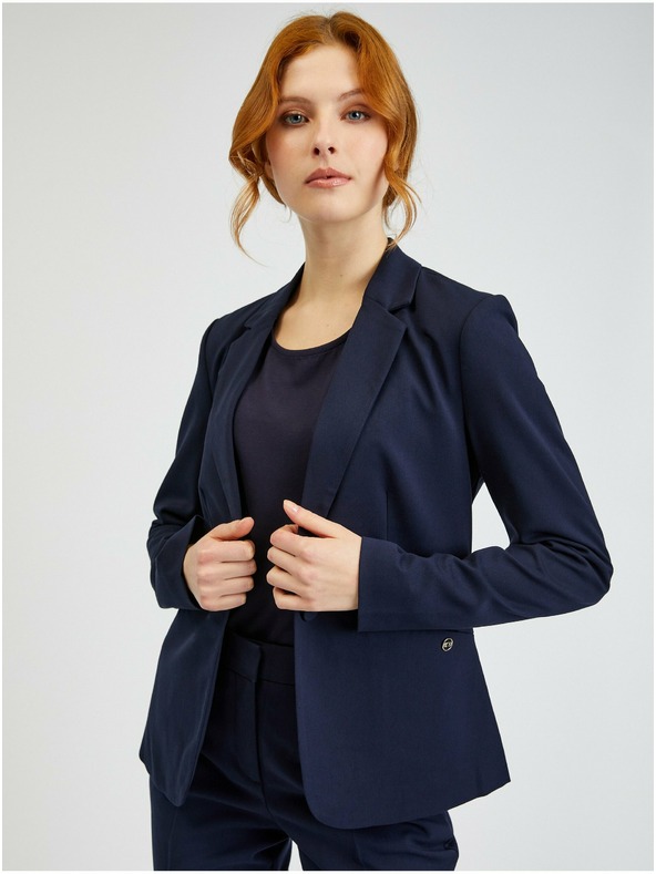 Orsay Tmavě modré dámské sako ORSAY