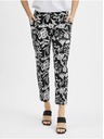 Orsay Bílo-černé dámské vzorované kalhoty ORSAY