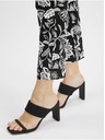 Orsay Bílo-černé dámské vzorované kalhoty ORSAY
