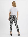 Orsay Bílo-černé dámské vzorované kalhoty ORSAY