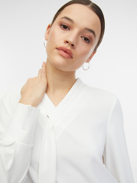 Orsay Bílá dámská saténová halenka ORSAY