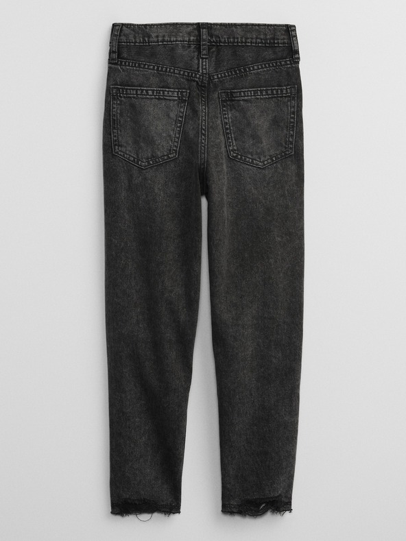 GAP Dětské džíny mom black GAP