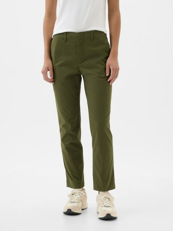 GAP Kalhoty s kapsami Mid-Rise Downtown Khaki GAP