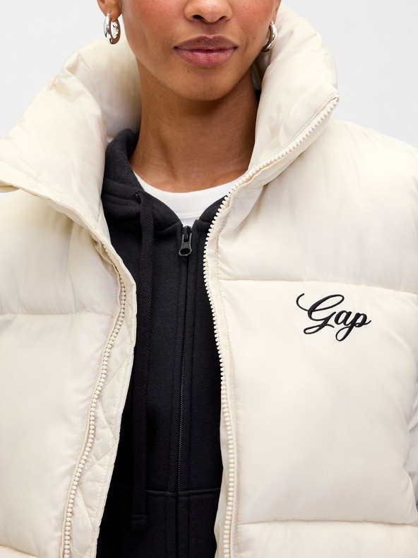 GAP Prošívaná nepromokavá vesta Logo PrimaLoft® GAP