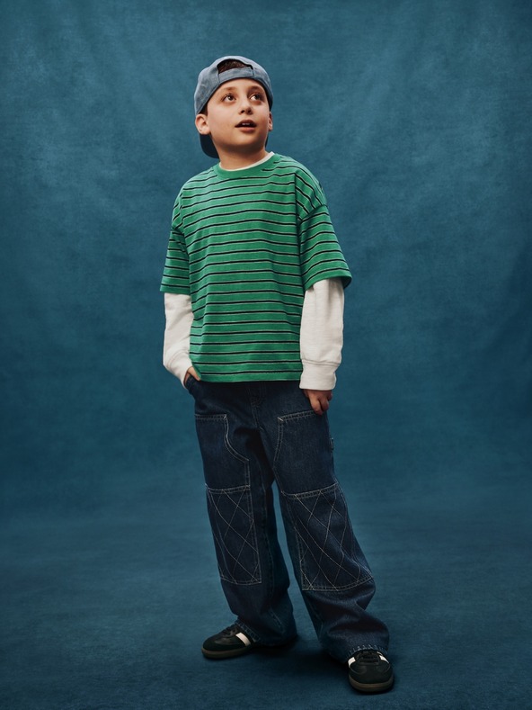 GAP Dětské džíny Easy Baggy Carpenter GAP