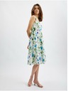 Orsay Modro-krémové dámské květované šaty ORSAY
