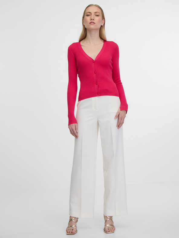 Orsay Tmavě růžový dámský kardigan ORSAY