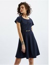 Orsay Tmavě modré dámské šaty s páskem ORSAY