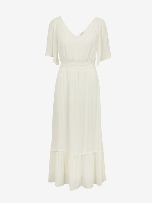 Orsay Krémové dámské maxišaty ORSAY