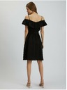 Orsay Černé dámské šaty s příměsí lnu ORSAY