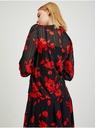 Orsay Červeno-černá dámská květovaná halenka ORSAY