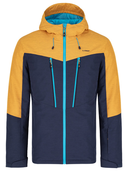 Loap Modro-žlutá pánská lyžařská bunda LOAP Lawrence