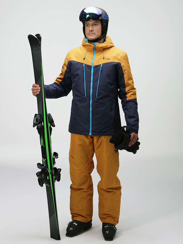 Loap Modro-žlutá pánská lyžařská bunda LOAP Lawrence