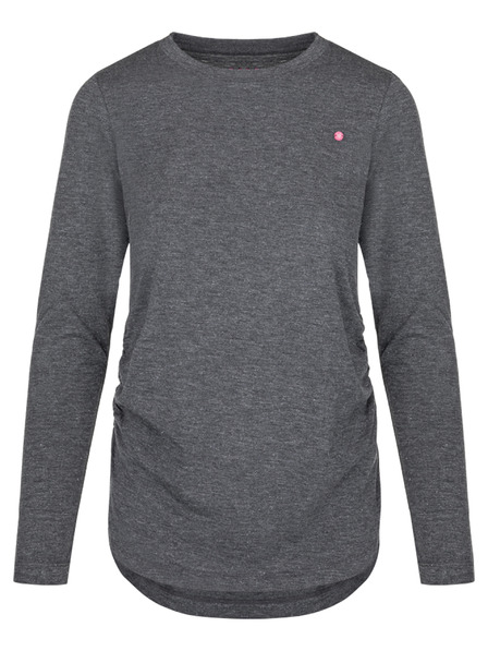 Loap Tmavě šedé dámské triko LOAP Baxana