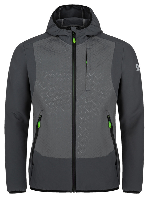 Loap Tmavě šedá pánská sportovní bunda LOAP Urelon