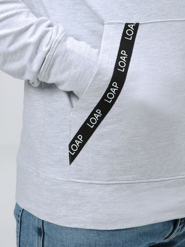 Loap Světle šedá pánská mikina LOAP EWONUL