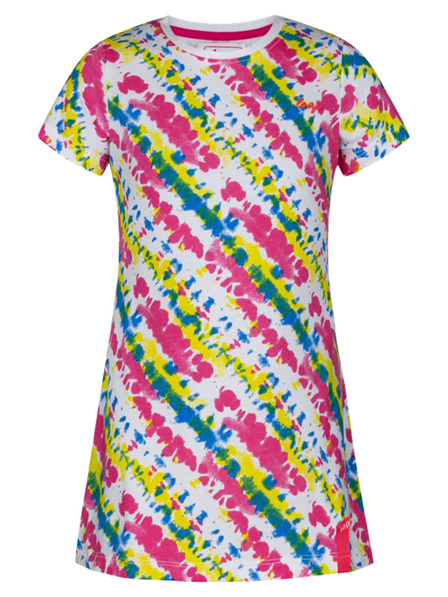 Loap Růžovo-bílé holčičí vzorované šaty LOAP Bestona