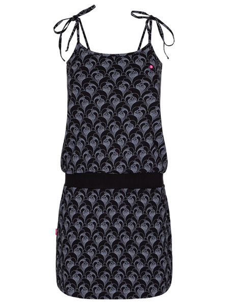 Loap Černé dámské vzorované šaty LOAP Bazuka