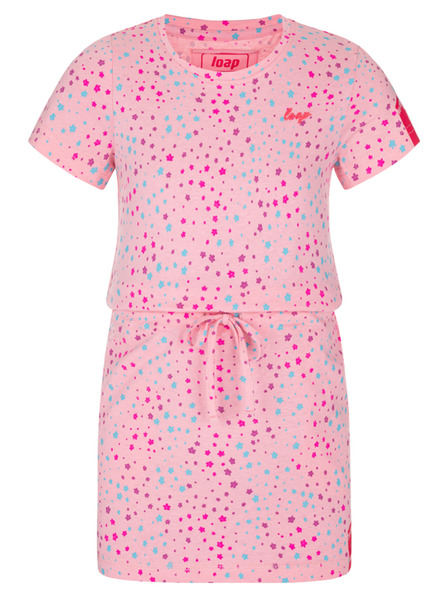 Loap Růžové holčičí vzorované šaty LOAP BESNA