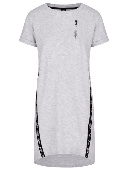 Loap Šedé dámské šaty LOAP Ewelina