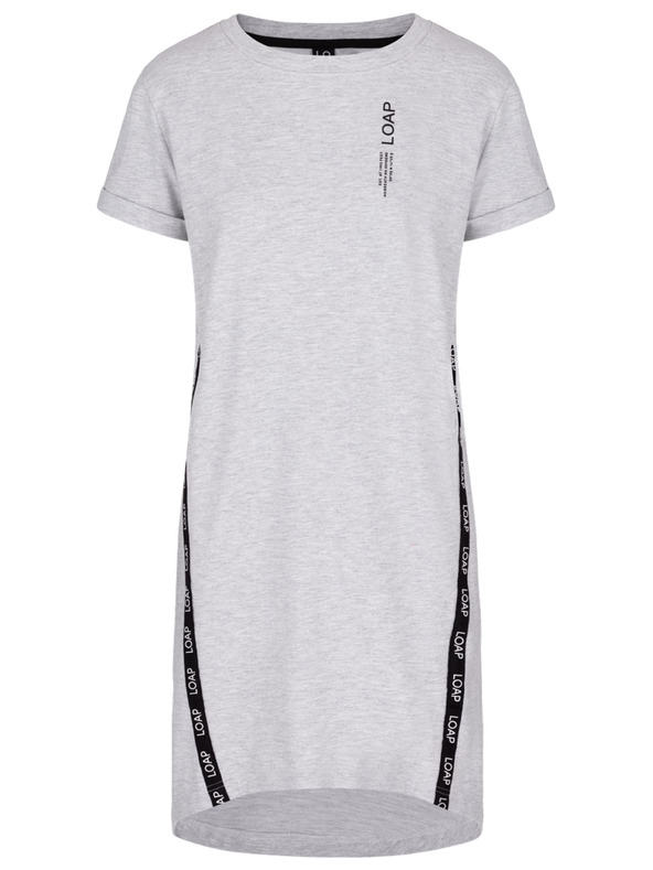 Loap Šedé dámské šaty LOAP Ewelina