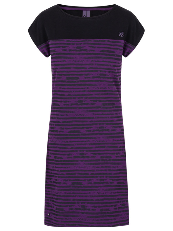 Loap Černo-fialové dámské šaty LOAP Abyss