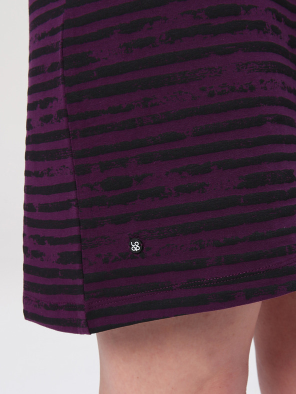 Loap Černo-fialové dámské šaty LOAP Abyss