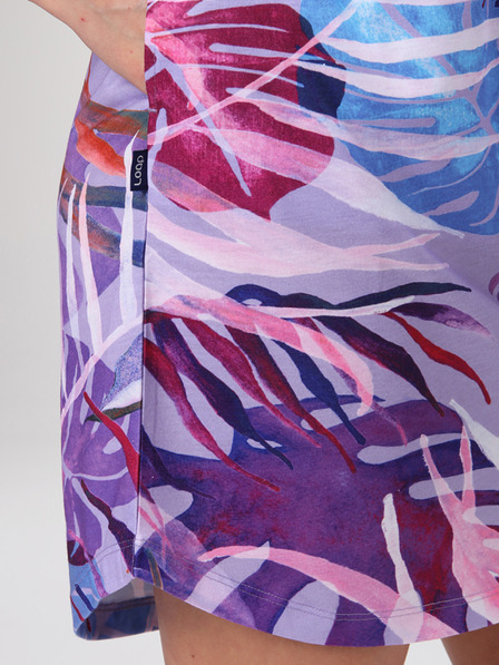 Loap Modro-fialové dámské vzorované šaty LOAP Anuma