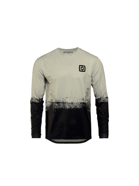 Horsefeathers Bike dres Quantum LS - silver birch/black HORSEFEATHERS