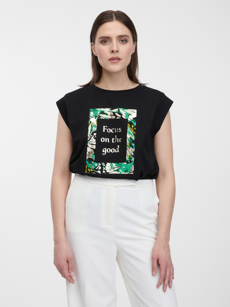 Orsay Černé dámské tričko ORSAY