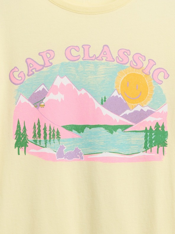 GAP Dětské tričko s potiskem Gap