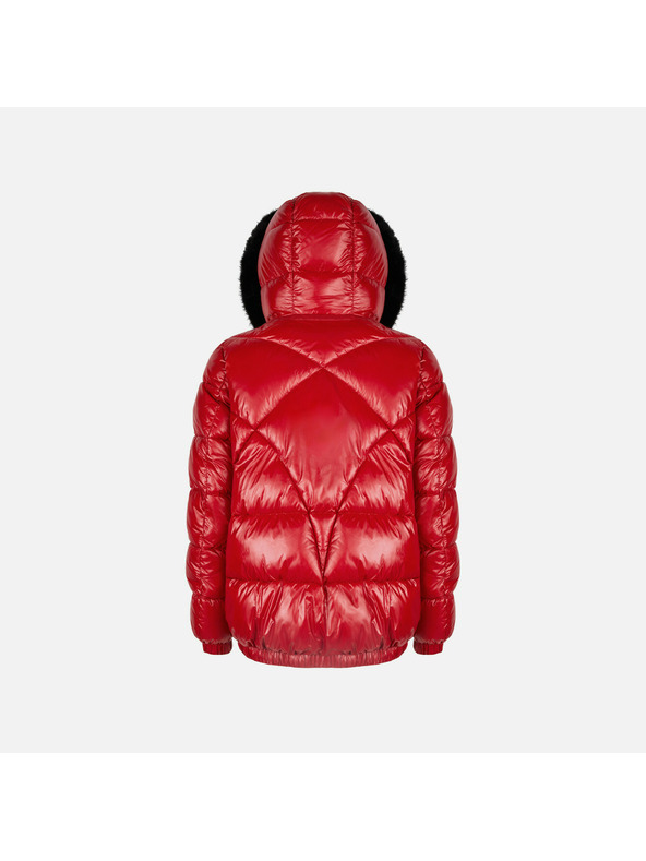 Geox Červená dámská péřová bunda Geox Backsie
