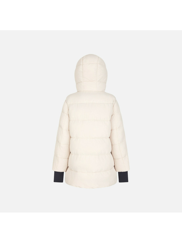 Geox Krémová dámská péřová bunda Geox Spherica