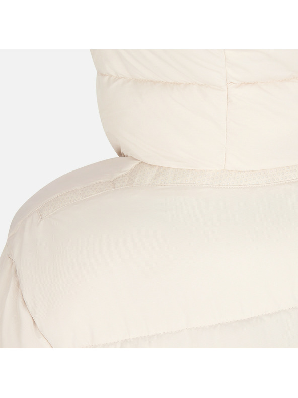 Geox Krémová dámská péřová bunda Geox Spherica