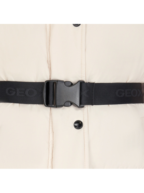 Geox Krémová dámská péřová bunda Geox Spherica