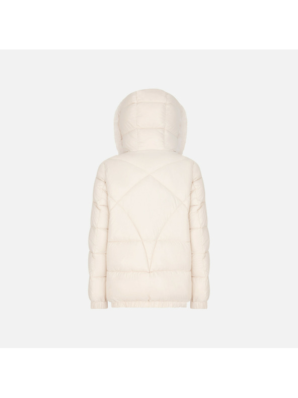 Geox Krémová dámská péřová bunda Geox Backsie