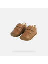 Geox Hnědé chlapecké barefoot boty pro první krůčky Geox Steppieup Boy