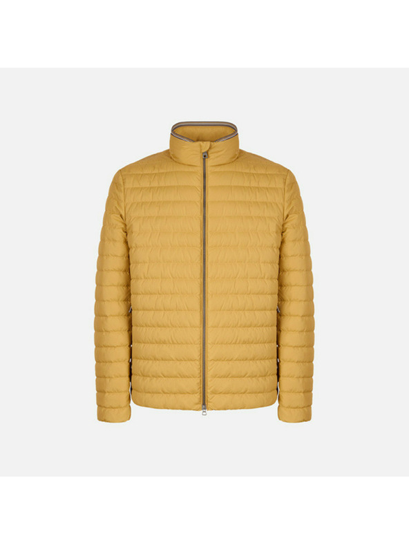 Geox Žlutá pánská péřová bunda Geox Warrens