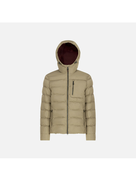 Geox Béžová pánská péřová bunda Geox Snake