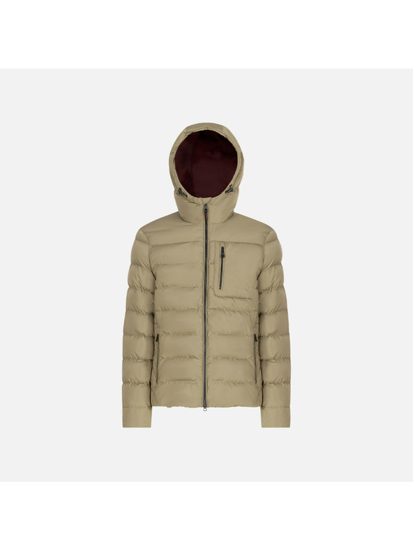 Geox Béžová pánská péřová bunda Geox Snake