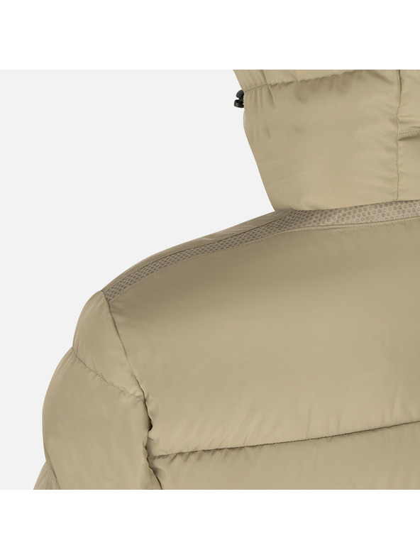 Geox Béžová pánská péřová bunda Geox Snake