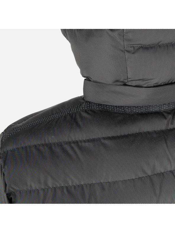 Geox Šedá pánská péřová bunda Geox Leitan