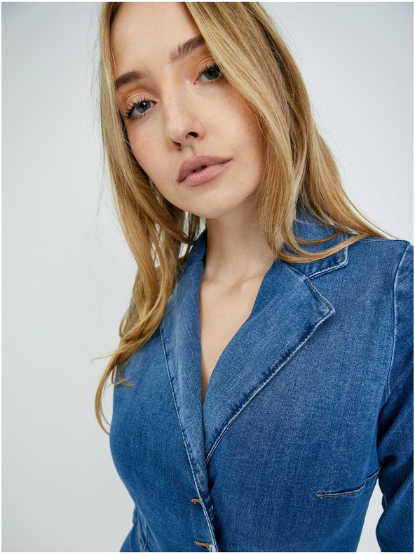 Orsay Modré džínové košilové šaty ORSAY