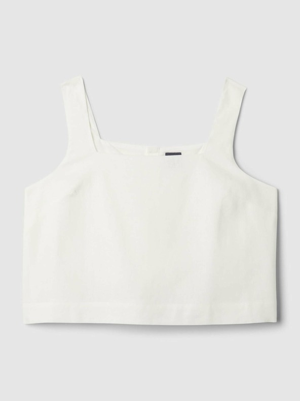 GAP Lněný crop top GAP