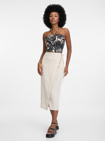 Orsay Béžová dámská sukně ORSAY