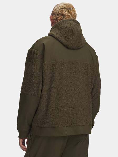 Under Armour Pánská mikina Under Armour UA High Pile Fleece FZ-GRN