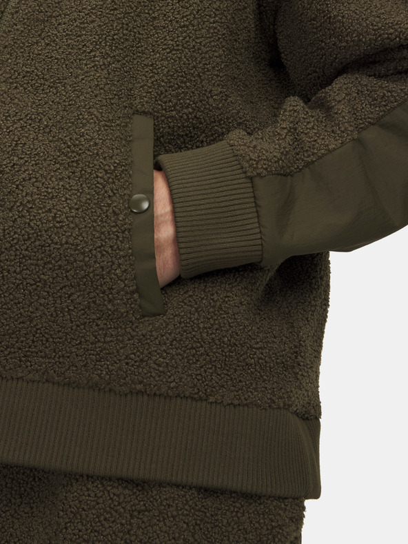 Under Armour Pánská mikina Under Armour UA High Pile Fleece FZ-GRN