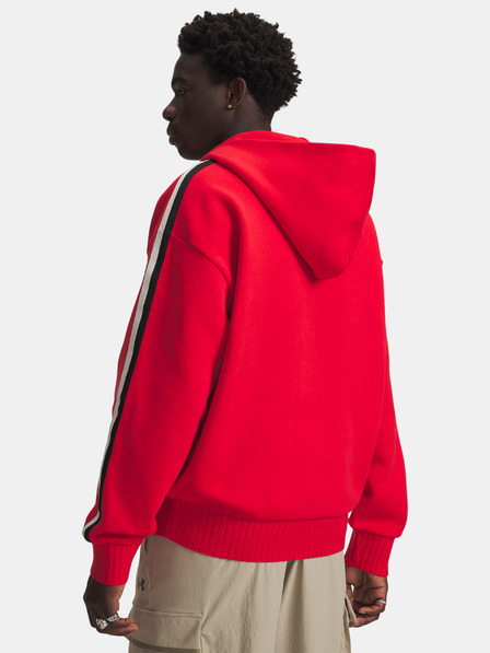 Under Armour Pánská mikina Under Armour UA Icon Heavy Rib FZ-RED
