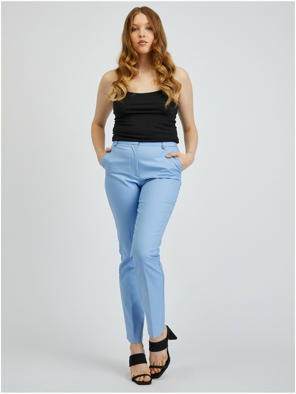 Orsay Světle modré dámské kalhoty ORSAY